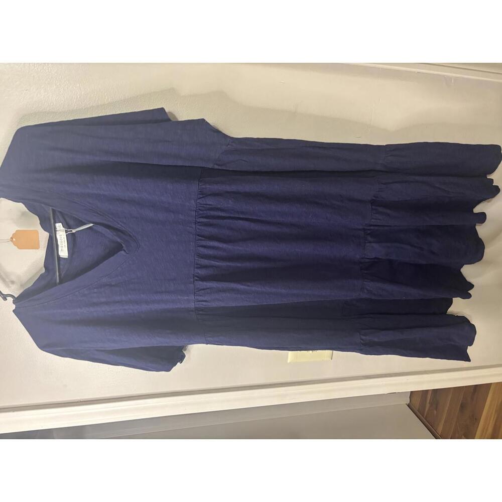 Mododoc Casual V-Neck Dress - XL - Rare Navy